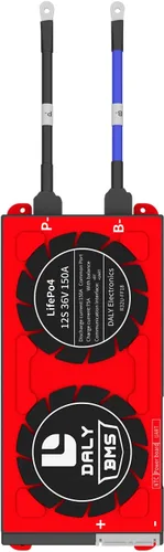 Vista 17 de DALY Programable Smart BMS Lifepo4 12S 36V 30A LiFePO4 Tablero de protección de batería con cables de equilibrio Comunicación UART para convertidor