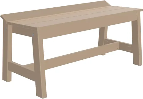 Vista 8 de Furniture Barn USA Poly Lumber - Banco de comedor de 41 pulgadas, caoba antigua multicolor (Antique Mahogany)