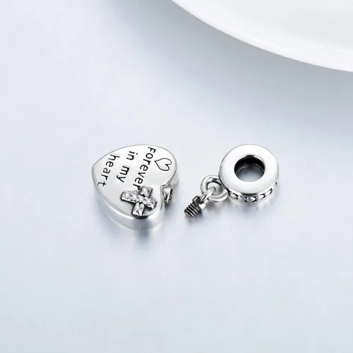 Vista 3 de LONAGO Abalorio de fotos personalizado para pulsera de plata de ley personalizable para regalo para mujeres y niñas Plata esterlina Circonita cúbica