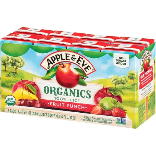 Vista 7 de Apple & Eve Organics, Jugo de manzana, 6.75 onzas líquidas, 8