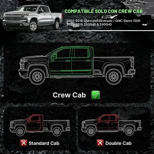 Vista 2 de Estribos OEDRO compatibles con Chevy Silverado/GMC Sierra 1500 07-18