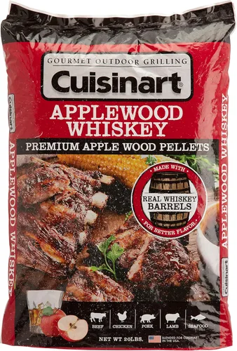 Vista 6 de Cuisinart Pellets Premium de Madera de Manzano con Whiskey para BBQ Ahumado - Bolsa de 20 lb