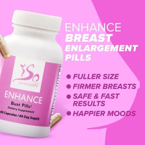 Vista 4 de Comprimidos para aumento del pecho Enhance de IsoSensuals (para 60 días)