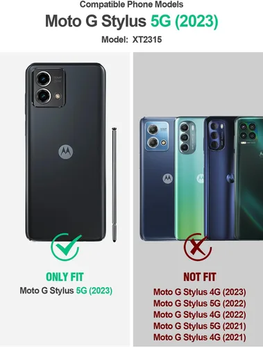 Vista 2 de Poetic Neon Series - Funda para Moto G Stylus 5G 2023 (no compatible con versión 4G), doble capa, resistente, a prueba de golpes, protección contra