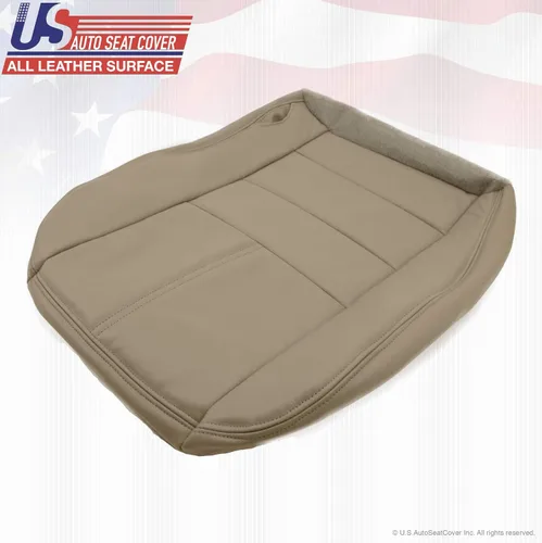 Vista 5 de 2008 2009 2010 para Ford F550 Lariat Driver parte inferior de cuero de repuesto cubierta de asiento marrón