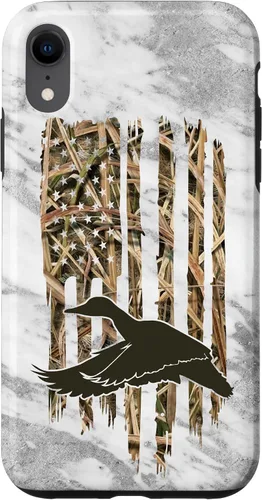 Vista 23 de Funda para iPhone 11 Pro Max con diseño de camuflaje y bandera de Estados Unidos