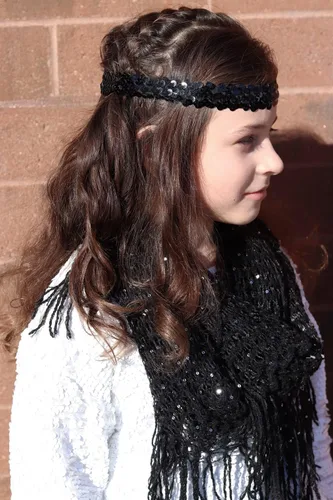 Vista 2 de 12 Sequin Headbands U PICK (Available in LOTS of COLORS) Elastic Stretch Sparkly Fashion Headband for Teens Girls Women Softball Pack Volleyball