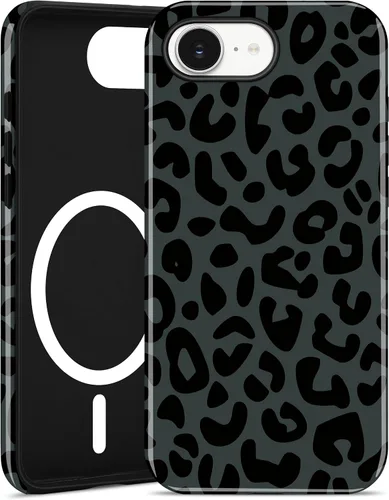 Vista 219 de Jusy Funda compatible con MagSafe con estampado de caparazón de tortuga marrón para iPhone 7/8/SE, cubierta protectora de TPU suave magnética