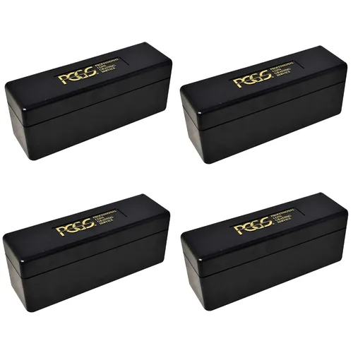 Vista 3 de PCGS Caja de almacenamiento de plástico para 20 portamonedas de losa negra