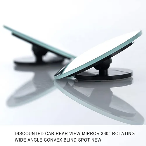 Vista 2 de ICBEAMER Espejo retrovisor lateral trasero en forma de abanico para punto ciego trasero del automóvil [Paquete de 2 juegos], diseño giratorio de 360
