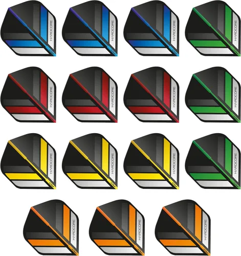 Vista 6 de RED DRAGON Hardcore Selection Pack - Vuelos de dardos estándar extra gruesos