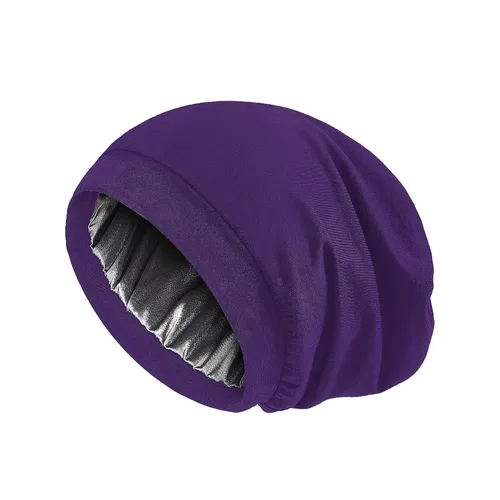 Vista 125 de Alnorm - Gorro con forro de satén y suave banda elástica para hombres y mujeres, talla única Se ajusta a la mayoría