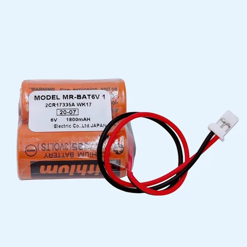 Vista 3 de 1800mAh MR-BAT6V1 2CR17335A WK17 6V CR17335 Batería de litio con conector