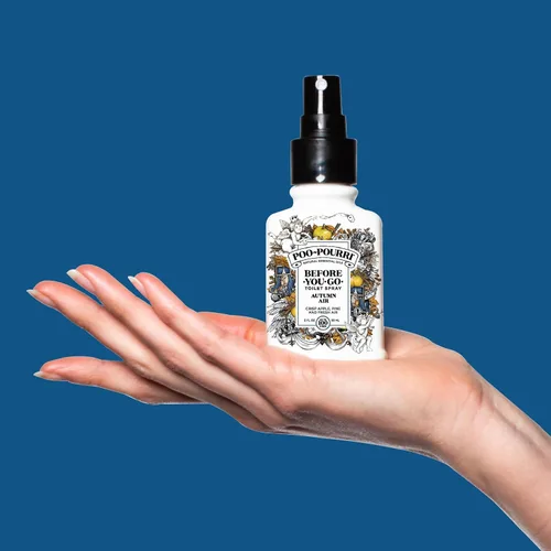 Vista 7 de Poo-Pourri Before-You-Go - Aerosol para inodoro, aire otoñal, 2 onzas líquidas, manzana crujiente, pino y aire fresco