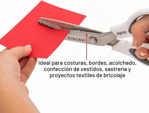 Vista 5 de SINGER Tijeras de 9" con dientes para tela - Tijeras en zigzag para tela