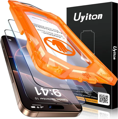 Vista 19 de Uyiton Protector de pantalla de privacidad para iPhone 16 Pro Max, [fácil de instalar] [cero burbujas] de cobertura completa inastillable
