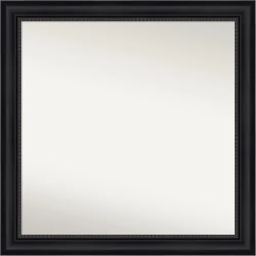 Vista 60 de Amanti Art Espejo personalizado, espejo de baño negro Astor, espejo de pared o espejo de tocador de baño sobre el fregadero (25 x 25 pulgadas)