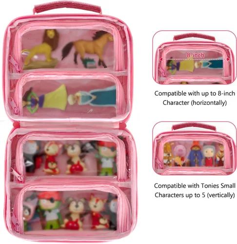 Vista 2 de LoDrid Estuche de transporte compatible con personajes Tonies Audio Play (hasta 20), organizador portátil de almacenamiento de figuras de Toy Story