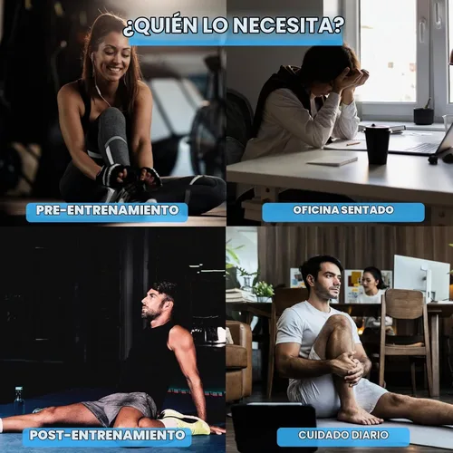 Vista 9 de Botas de recuperación de compresión de piernas para circulación, sistema de terapia de compresión de aire inalámbrico, masaje recargable con 5