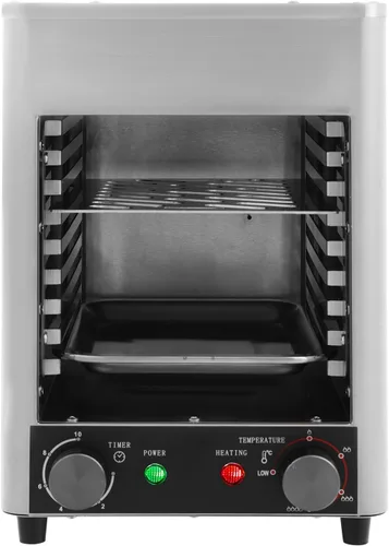 Vista 6 de Asador eléctrico para carnes, parrilla eléctrica de 30-1500 °F, parrilla eléctrica portátil de acero inoxidable, parrilla de carne de mesa