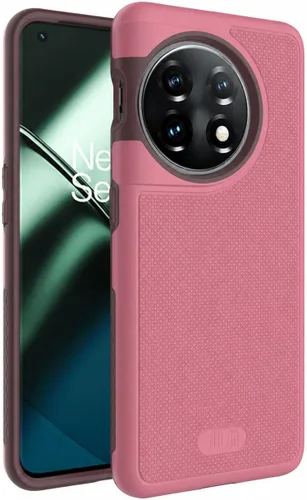 Vista 7 de TUDIA DualShield Grip - Funda protectora para OnePlus 11 5G (2023), MergeGrip, de doble capa, a prueba de golpes, delgada, de grado militar, Verde