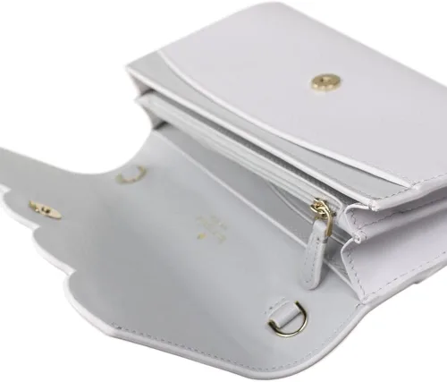 Vista 3 de Kate Spade New York Gemma Cartera en una bolsa de hombro con cadena (paloma blanca)