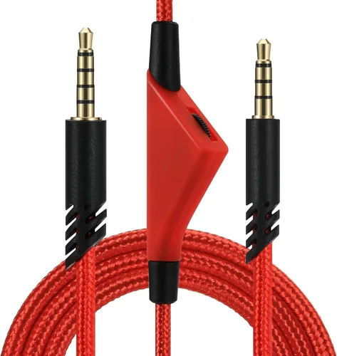 Vista 6 de Cable de repuesto para Astro A40 A10, 2.0 M, 6.5 pies, cable de audio de 0.138 in, cable auxiliar compatible con auriculares para juegos A10 A40