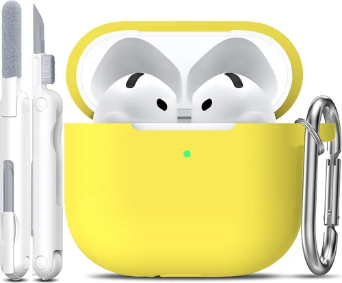 Vista 88 de R-fun for AirPods 2nd/1st Case Silicone Cover, Banana Violet Violeta plátano