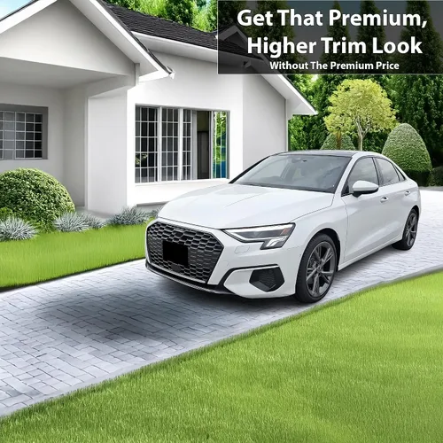Vista 2 de BOGAR TECH DESIGNS Kit de revestimiento de vinilo precortado para Audi A3 2022-2024, acabado opaco negro brillante