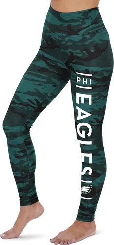 Vista 103 de Zubaz NFL Mallas para mujer de longitud completa de cintura alta básica 1.0