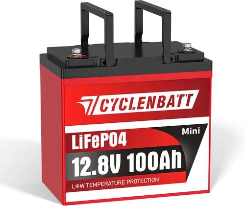 Vista 8 de CYCLENBATT Batería de Litio de 12V 10Ah, Más de 5000 Ciclos Batería LiFePO4 12V 10Ah con BMS de 10A Integrado, Batería de Litio de 12V Adecuada