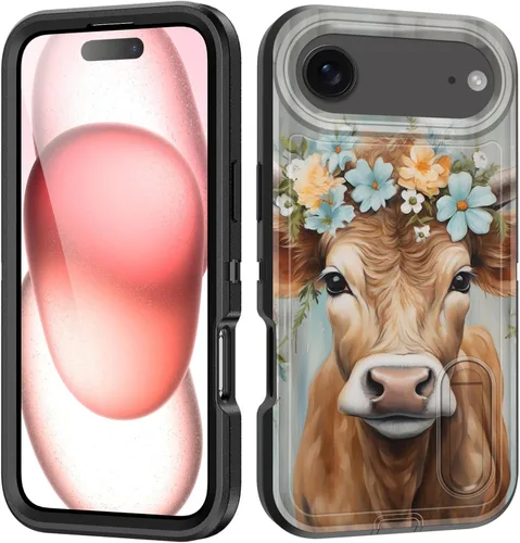 Vista 91 de Funda para iPhone Air con soporte integrado, a prueba de golpes, polvo y caídas, 3 capas, grado militar, funda protectora para iPhone Air de 6.5
