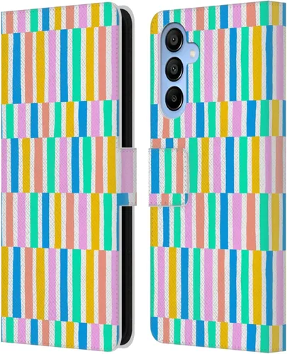 Vista 225 de Head Case Designs Officially Licensed Ninola Brushstrokes Multi Colorful Leather Wallet Case Compatible with Samsung Galaxy A07 4G