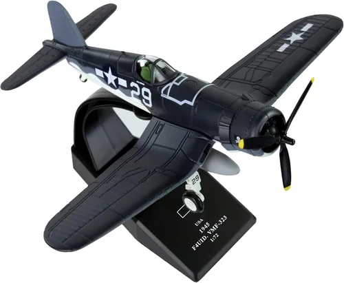 Vista 5 de HANGHANG Modelo militar de combate 1/72 F4U-1 modelo de avión fundido a troquel para colección o regalo