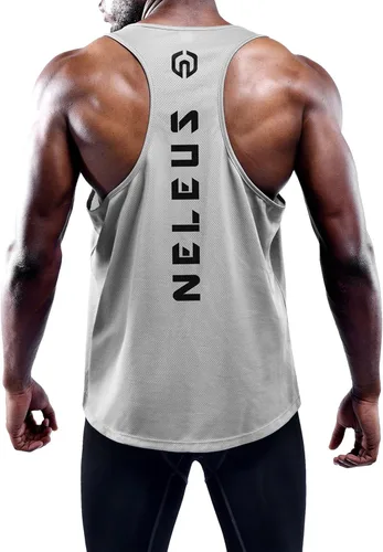 Vista 5 de NELEUS Men's 3 Pack Dry Fit Y-Back Muscle Tank Top