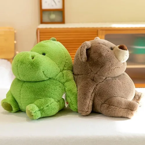 Vista 3 de Osos de peluche lindos sentados, animales de peluche suaves, juguetes de oso de peluche para dormir, regalos para niños, bebés y niñas