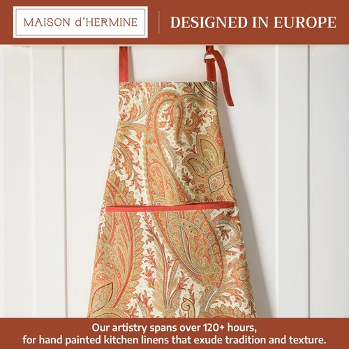Vista 685 de Maison d' Hermine Delantales para mujer con bolsillo, 100% algodón (27.50 x 31.50 pulgadas)