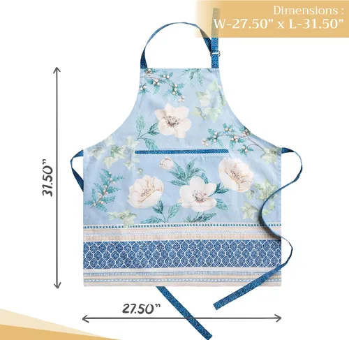 Vista 659 de Maison d' Hermine Delantales para mujer con bolsillo, 100% algodón (27.50 x 31.50 pulgadas)