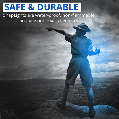 Vista 6 de Cyalume barras de luz química azules - grado industrial, 6 pulgadas, barras ultra brillantes con 8 horas de duración (paquete de 10), Paquete de 30