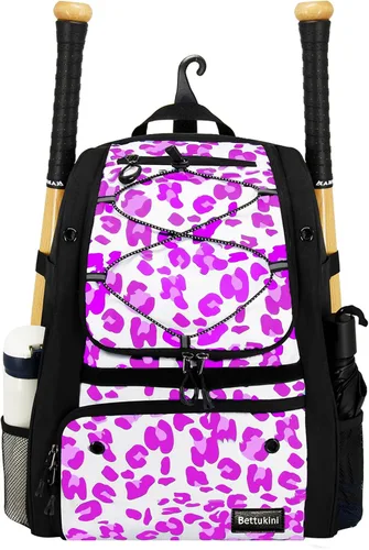 Vista 11 de Bolsa de béisbol juvenil con compartimento ventilado para zapatos, bolsa de bate de sóftbol para guantes de bateo, casco, equipo de teeball