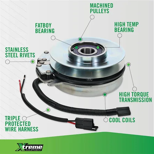 Vista 7 de Xtreme Embrague de toma de fuerza para exteriores X0325 compatible con/reemplazo para John Deere 737, 757, 777 y 797 ZTrak TCA12522, 255-871X