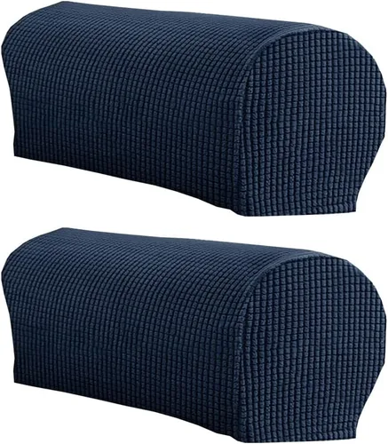 Vista 9 de LINGXIYA Juego de 2 fundas para reposabrazos de sofá, funda elástica suave para sillas, sofás reclinables, fundas protectoras para reposabrazos