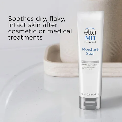 Vista 3 de EltaMD Hidratante para el cuidado de la piel Moisture Seal - Hidratante seco para cuerpo y cara para pieles sensibles, tubo de 2.8 onzas