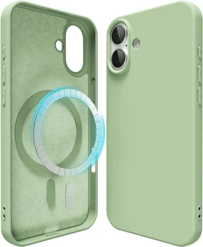 Vista 98 de oakxco Funda de silicona para iPhone 12 Pro Max, magnética, compatible con carga inalámbrica Magsafe, cubierta protectora de goma suave y delgada
