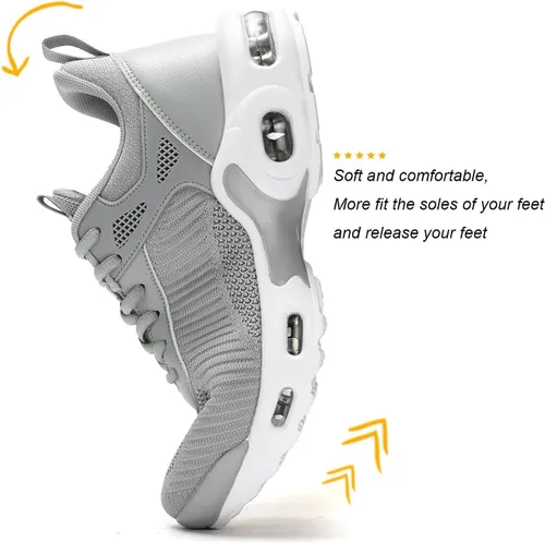 Vista 4 de Zapatillas deportivas de moda antideslizantes con cámara de aire para hombre, zapatos para correr, entrenamiento atlético, tenis y baloncesto