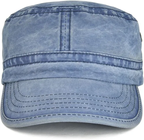Vista 3 de VOBOOM Gorras militares de algodón lavado, diseño único, vintage, planas