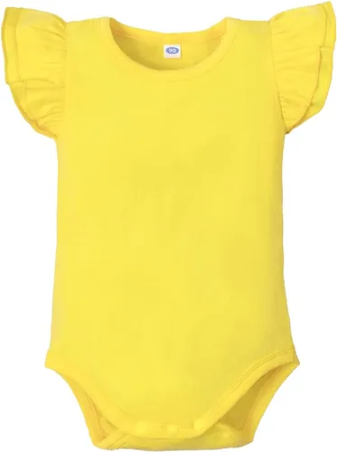 Vista 23 de Magic Park 0-24M Mameluco para bebé niña, traje de una pieza para bebé niña de color sólido, camiseta con volantes para niña, camiseta para bautizo