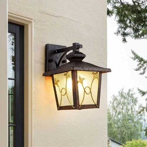 Vista 5 de Lámpara de pared de luz montada en la pared Europa y los Estados Unidos Red American Courtyard lámpara de pared ático retro industrial viento jardín