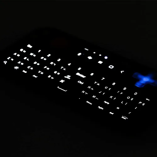 Vista 5 de [Actualización] Teclado de bolsillo Bluetooth con mouse Jog y audio, control remoto inalámbrico compatible con teléfono Android, tableta, TV Stick