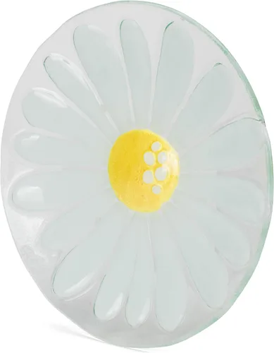 Vista 2 de DEMDACO Silvestri Glass Fusion Daisy Plate